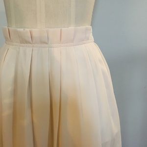 J Crew Cream colored midi skirt
